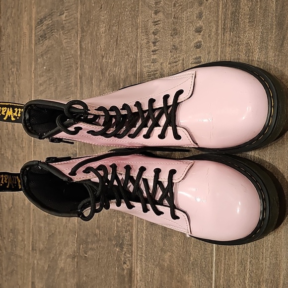 Dr. Martens 1460 Bubble Gum Pink Patent Leather Women's Combat Boots Sz 5 - Picture 11 of 11